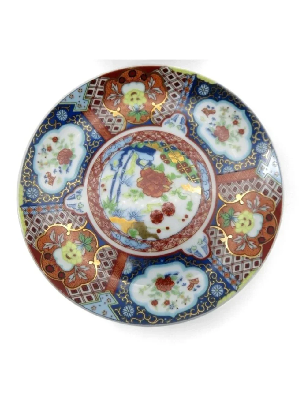 Tajimi China Imari Floral Plate Set of 2 Japan Vintage 6" - Picture 4 of 10